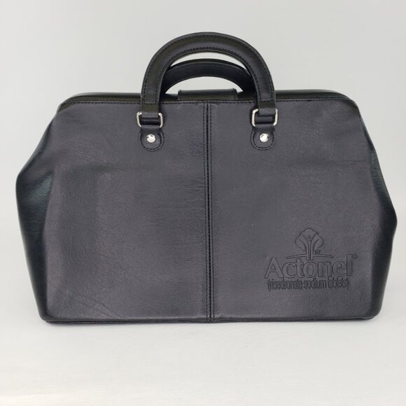 Actonel Black Doctor's Medicine Bag Drug Rep Promotional Item with Key - Picture 2 of 14